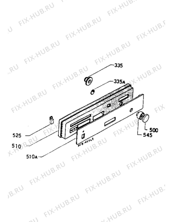 Взрыв-схема посудомоечной машины Zanussi ID436B - Схема узла Command panel 037